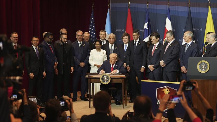 Trump vows to 'take care of Cuba,' praises Venezuela cooperation at summit - NPR